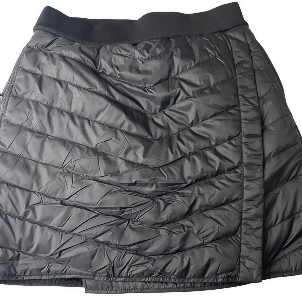 NWT AVENTURE Down Black Quilted Midi Skirt